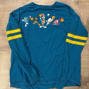 Teal Long Sleeve Space Jam Shirt